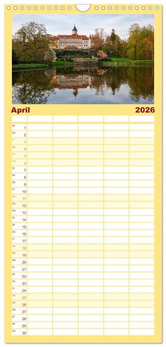Schlösser und Gärten in Brandenburg (CALVENDO Familienplaner 2026)
