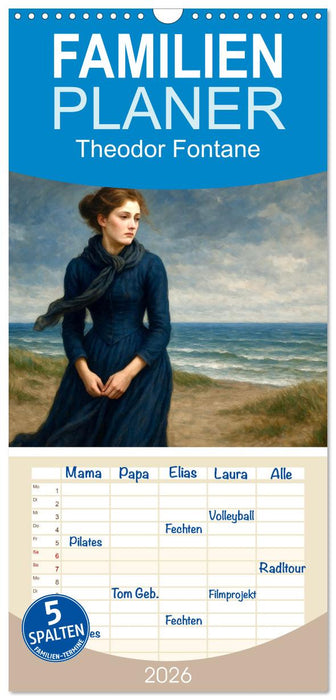 Theodor Fontane (CALVENDO Familienplaner 2026)