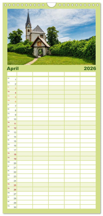 Rund um den Wörthersee in Österreich (CALVENDO Familienplaner 2026)