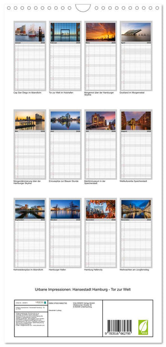 Urbane Impressionen: Hansestadt Hamburg - Tor zur Welt (CALVENDO Familienplaner 2026)
