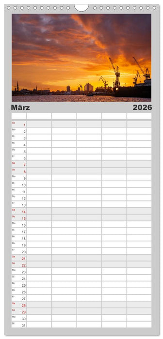 Urbane Impressionen: Hansestadt Hamburg - Tor zur Welt (CALVENDO Familienplaner 2026)