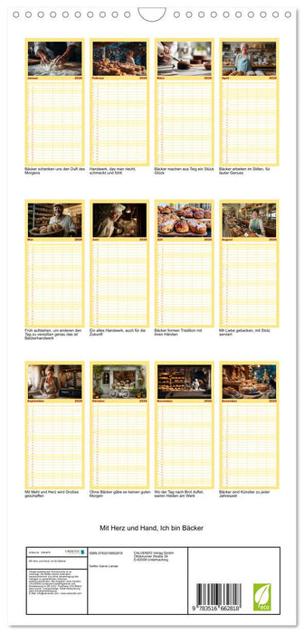 Mit Herz und Hand, Ich bin Bäcker (CALVENDO Familienplaner 2026)