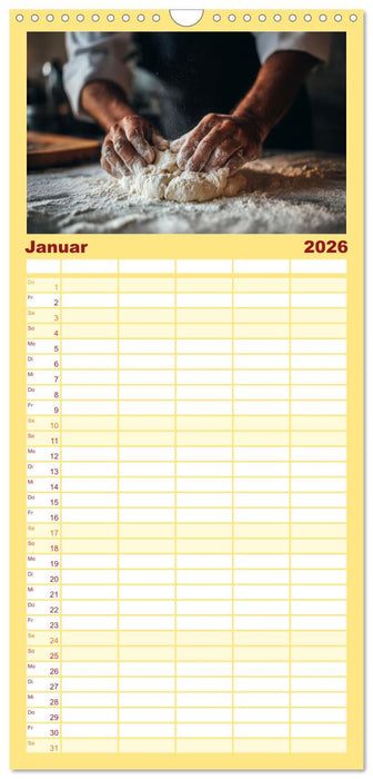 Mit Herz und Hand, Ich bin Bäcker (CALVENDO Familienplaner 2026)