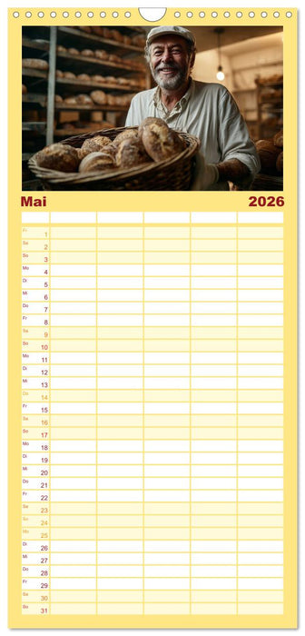 Mit Herz und Hand, Ich bin Bäcker (CALVENDO Familienplaner 2026)