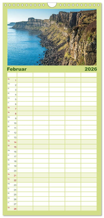 Raue Schönheit - Isle of Skye (CALVENDO Familienplaner 2026)