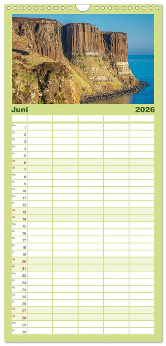 Raue Schönheit - Isle of Skye (CALVENDO Familienplaner 2026)