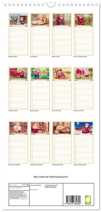 Was macht der Weihnachtsmann? (CALVENDO Familienplaner 2026)