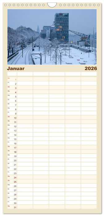 Urbane Impressionen: Domstadt Köln - Lebensgefühl am Rhein (CALVENDO Familienplaner 2026)