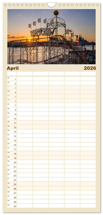 Urbane Impressionen: Domstadt Köln - Lebensgefühl am Rhein (CALVENDO Familienplaner 2026)