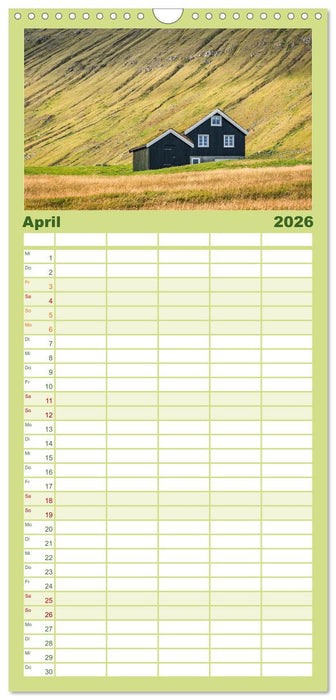Färöer – Faszinierende Inseln im Norden Europas (CALVENDO Familienplaner 2026)