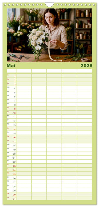 Floristen und ihr Handwerk (CALVENDO Familienplaner 2026)