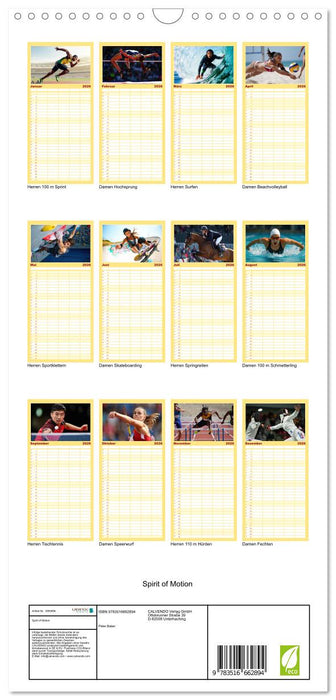 Spirit of Motion (CALVENDO Familienplaner 2026)