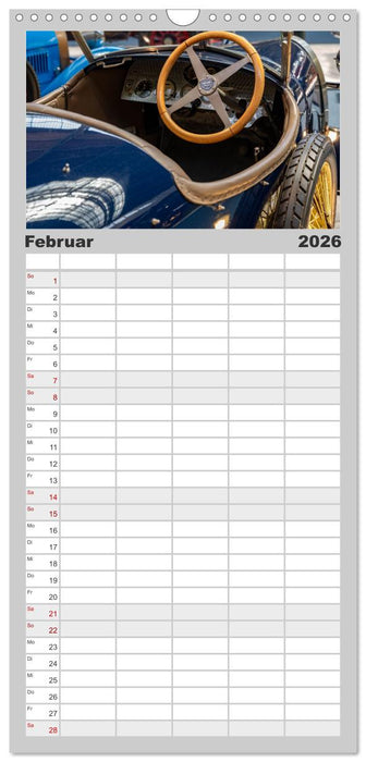 Einsteigen, bitte! - Innenansichten automobiler Ikonen (CALVENDO Familienplaner 2026)