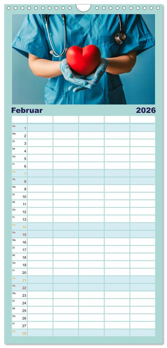 Im Dienst der Gesundheit - Krankenpflege (CALVENDO Familienplaner 2026)