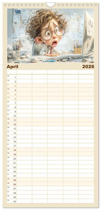 Pause ist, wenn der Drucker druckt (CALVENDO Familienplaner 2026)