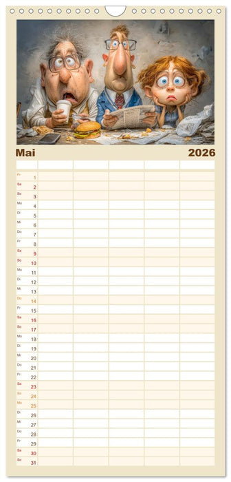 Pause ist, wenn der Drucker druckt (CALVENDO Familienplaner 2026)