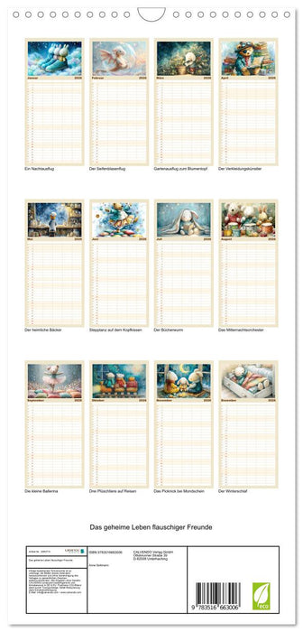 Das geheime Leben flauschiger Freunde (CALVENDO Familienplaner 2026)