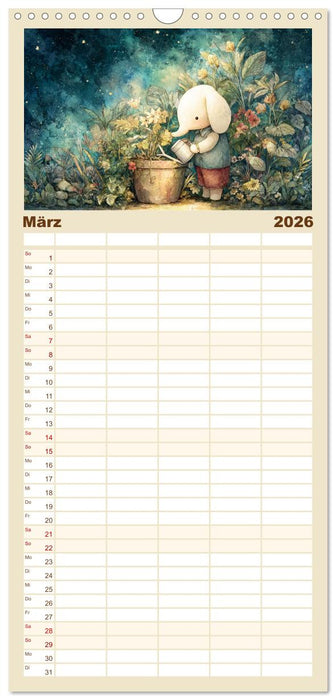 Das geheime Leben flauschiger Freunde (CALVENDO Familienplaner 2026)