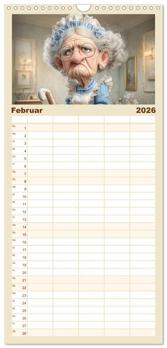 Oma macht jetzt Sonderschicht (CALVENDO Familienplaner 2026)