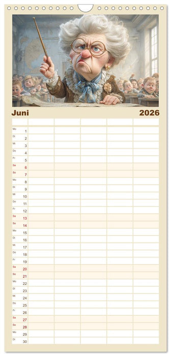 Oma macht jetzt Sonderschicht (CALVENDO Familienplaner 2026)