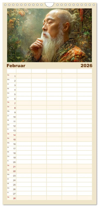 Mystiker und Denker - Bekannte Gesichter der Vergangenheit (CALVENDO Familienplaner 2026)