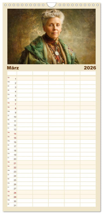 Mystiker und Denker - Bekannte Gesichter der Vergangenheit (CALVENDO Familienplaner 2026)