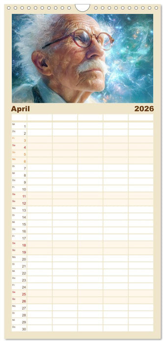 Mystiker und Denker - Bekannte Gesichter der Vergangenheit (CALVENDO Familienplaner 2026)