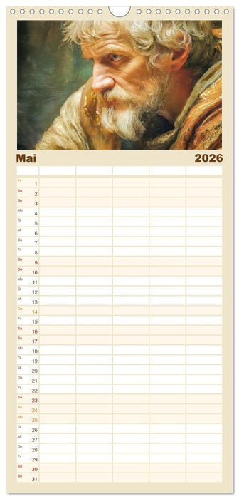 Mystiker und Denker - Bekannte Gesichter der Vergangenheit (CALVENDO Familienplaner 2026)
