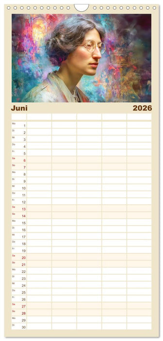 Mystiker und Denker - Bekannte Gesichter der Vergangenheit (CALVENDO Familienplaner 2026)