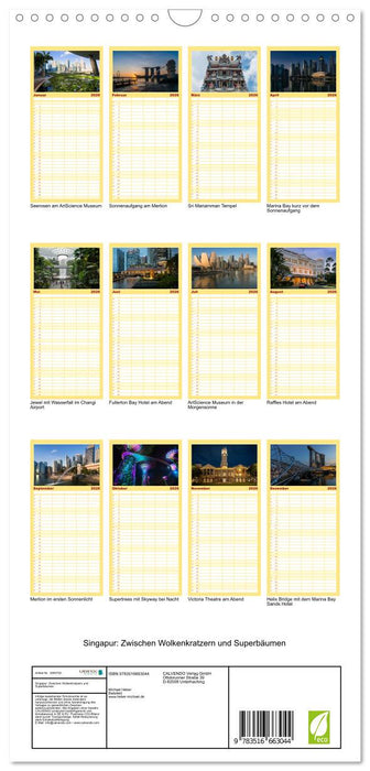 Singapur: Zwischen Wolkenkratzern und Superbäumen (CALVENDO Familienplaner 2026)