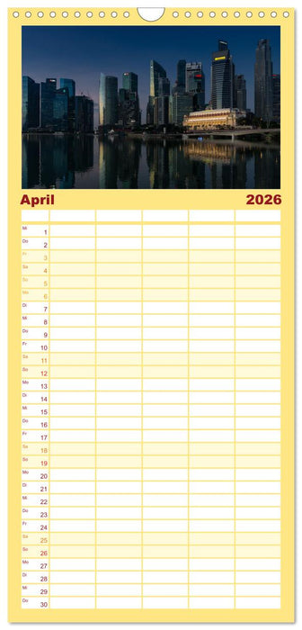 Singapur: Zwischen Wolkenkratzern und Superbäumen (CALVENDO Familienplaner 2026)