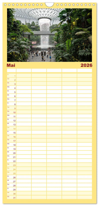 Singapur: Zwischen Wolkenkratzern und Superbäumen (CALVENDO Familienplaner 2026)