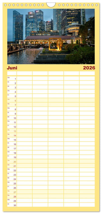 Singapur: Zwischen Wolkenkratzern und Superbäumen (CALVENDO Familienplaner 2026)