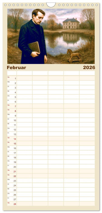 Theodor Storm. Sein Leben, seine Werke (CALVENDO Familienplaner 2026)