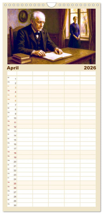 Theodor Storm. Sein Leben, seine Werke (CALVENDO Familienplaner 2026)