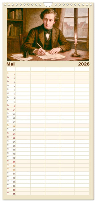 Theodor Storm. Sein Leben, seine Werke (CALVENDO Familienplaner 2026)