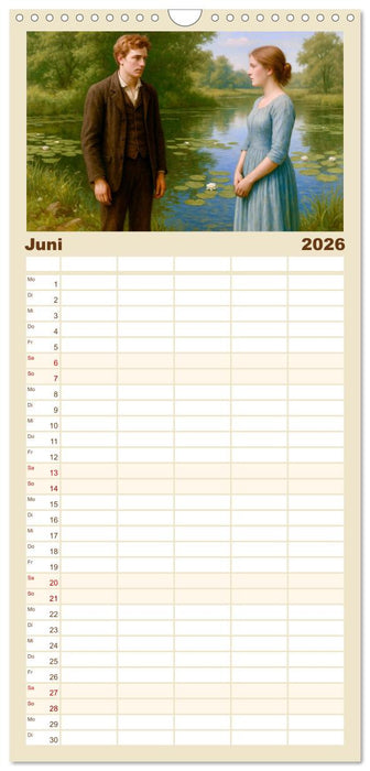 Theodor Storm. Sein Leben, seine Werke (CALVENDO Familienplaner 2026)