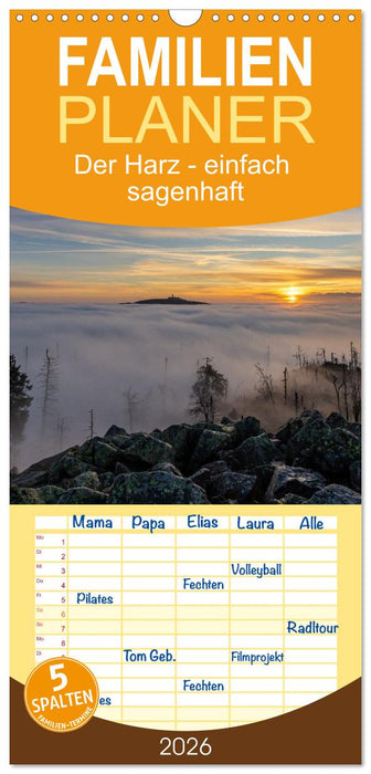 Der Harz - einfach sagenhaft (CALVENDO Familienplaner 2026)