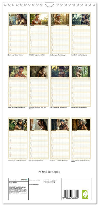 Im Bann des Kriegers (CALVENDO Familienplaner 2026)