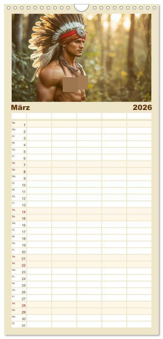 Im Bann des Kriegers (CALVENDO Familienplaner 2026)