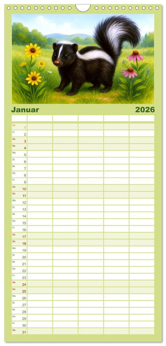 Niedliches Nordamerika (CALVENDO Familienplaner 2026)