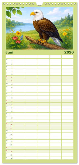 Niedliches Nordamerika (CALVENDO Familienplaner 2026)