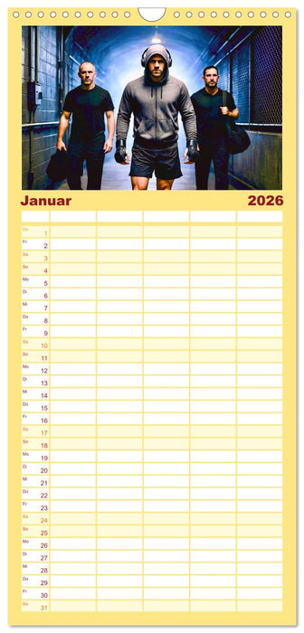 MMA Mixed Martial Arts (CALVENDO Familienplaner 2026)