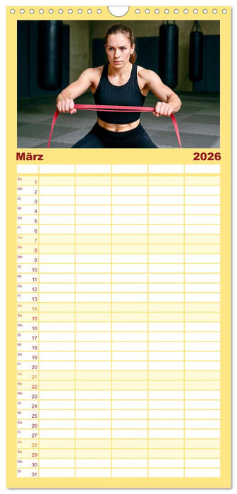 MMA Mixed Martial Arts (CALVENDO Familienplaner 2026)