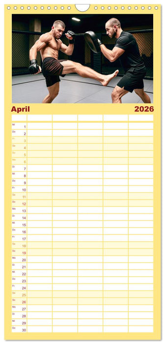 MMA Mixed Martial Arts (CALVENDO Familienplaner 2026)
