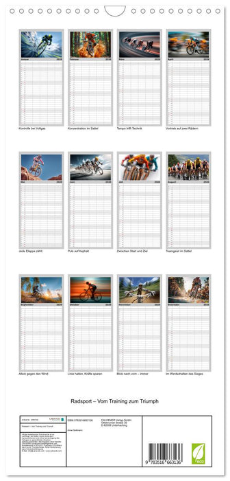 Radsport – Vom Training zum Triumph (CALVENDO Familienplaner 2026)