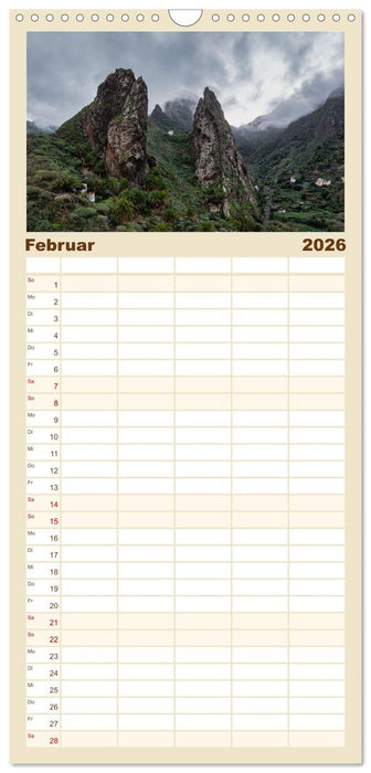 Die Kanaren – Faszinierende Inseln im Atlantik (CALVENDO Familienplaner 2026)