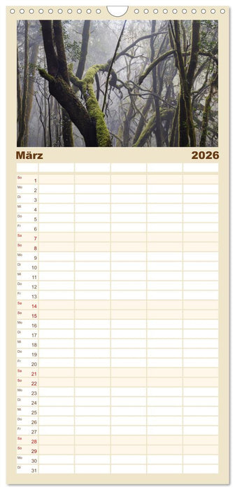 Die Kanaren – Faszinierende Inseln im Atlantik (CALVENDO Familienplaner 2026)