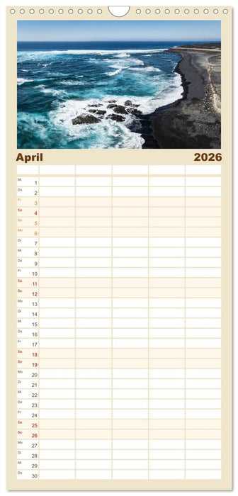 Die Kanaren – Faszinierende Inseln im Atlantik (CALVENDO Familienplaner 2026)