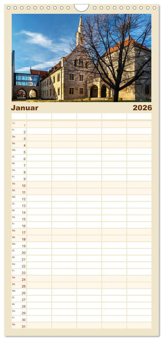 Romantisches Erfurt - Bilder einer Stadt voller Geschichte (CALVENDO Familienplaner 2026)